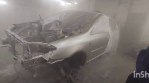 Замена рамки радиатора ( телевизора). Тойота Королла 120 кузов. До и после