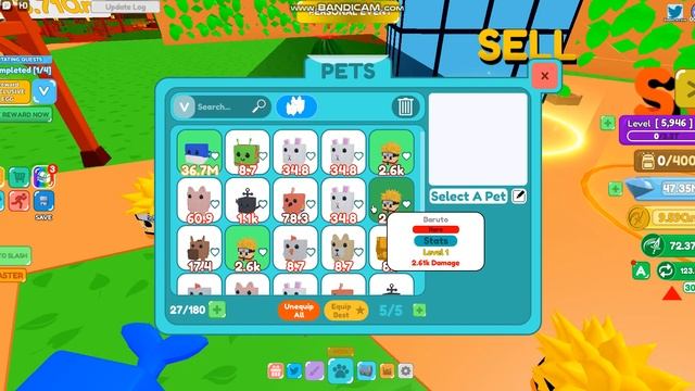 СДЕЛАЛ СУПЕР ПЕРЕРОЖДЕНИЕ! КРУТЫЕ ПЕТЫ В SLASHING SIMULATOR! ROBLOX смотреть онлайн