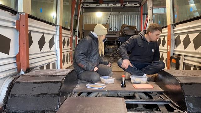 FLOOR, GAS AND WATER INSTALLATION-Mercedes Vario Campervan Conversion смотреть онлайн