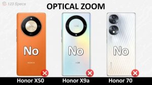Honor X50 vs Honor X9a vs Honor 70 5G - 123Specs