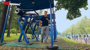 Уличный тренажер MB Barbell MB 7.45 Глют-машина / Отведение бедра стоя