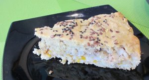 Овсяный пирог с тыквой и яблоками