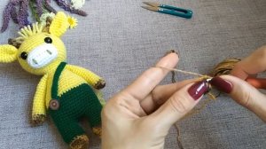 Вязаный крючком Бычок Фёдор/МК бычок крючком - 1 часть