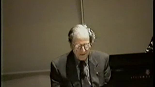 LUKAS FOSS, LECTURE, BOSTON UNIVERSITY, 1998, Part 3