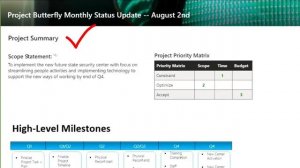 Project Management Status Reports [WHAT TO INCLUDE]