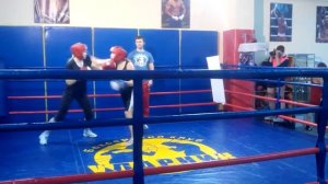 Женский бокс. мой первый бой. я в черных трусах...))) 85 ( Конкин И.) FIGHTME.RU