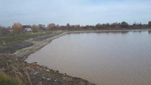Очистные озера (иловые поля) на промзоне у поселка Отары в Казани