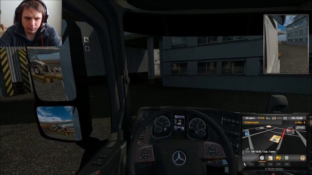 EuroTruckSimulator2➤1.23.2.1s➤Rus_Map_1.6.3➤обзор карты➤первый заезд смотреть онлайн