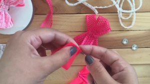 МК Бант из лент и кружева // DIY Satin Ribbon And Lace Bows