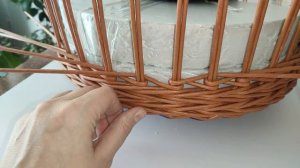 Мастер-класс по плетению кашпо из бумажной лозы японским послойным рисунком