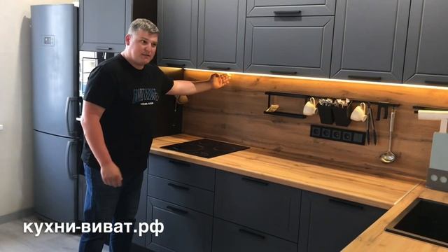 Кухня Глетчер от фабрики Виват смотреть онлайн