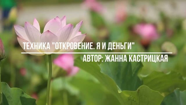 Техника "Откровение. Я и деньги"