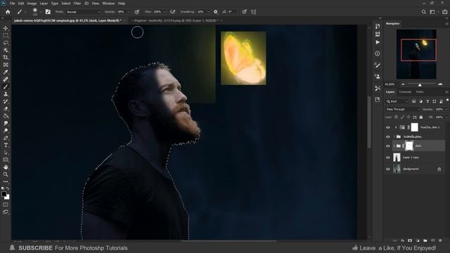 Create a Glow effect in photoshop_ Glowing effect photoshop
