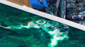 Green Dragon + Incredible 3D EMBELLISHMENT Art Idea ?Acrylic Pouring ~ Mixed Media Acrylic Painting