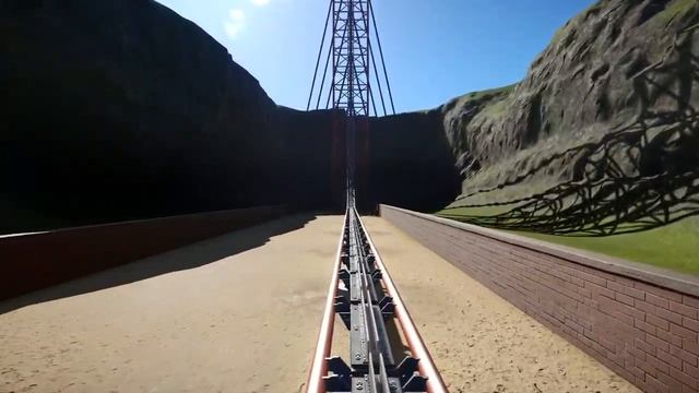 Planet Coaster - forward/reverse launch looper coaster смотреть онлайн