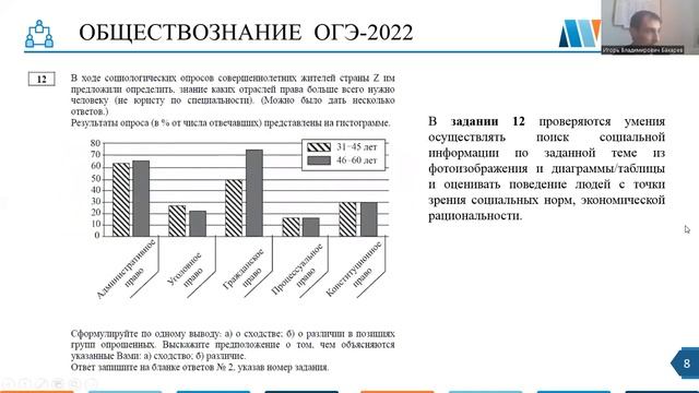 Выполнение заданий с развернутым ответом в ОГЭ по обществознанию смотреть онлайн