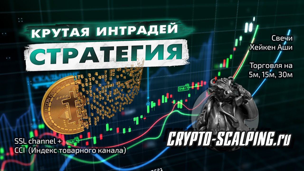 Крутая торговая стратегия для внутридневной торговли на криптовалютном рынке.