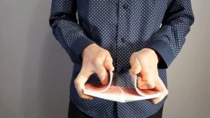 Riffle shuffle (рифленая тасовка, американская тасовка), показ, обучение