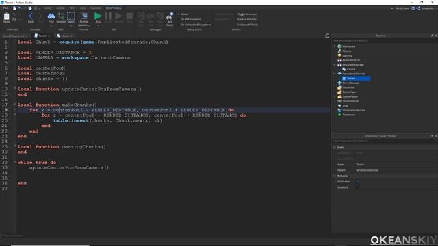 Chunk Algorithm - Terrain Generation in Roblox Studio Tutorial [Part 2/4]