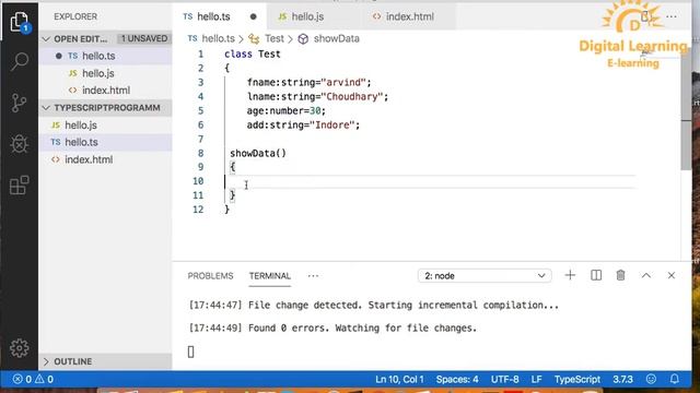 9 Typescript Create Class | Online Training Download app from below link