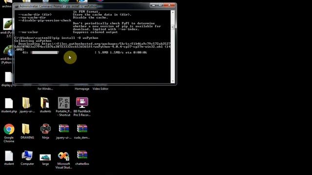 how to install wxpython using pip