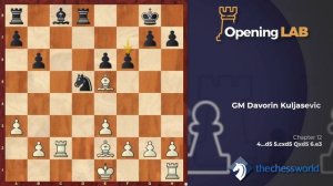 Нимцович Куляшевич (белые) Chapter 12 4...d5 5.cxd5 Qxd5 6.e3