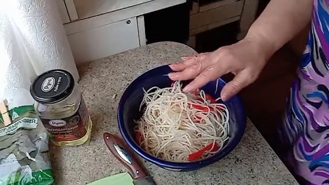 Салат из редьки Дайкон. Корейский салат. смотреть онлайн