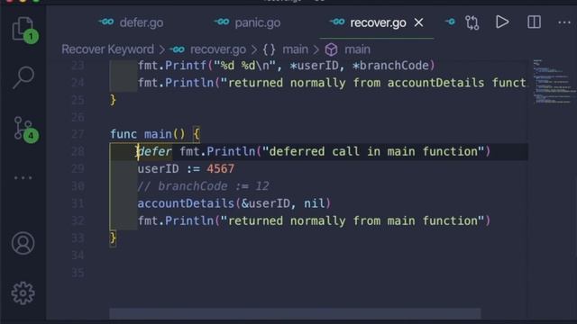 Go Tutorial (Golang) 25 - Recover Keyword in Golang