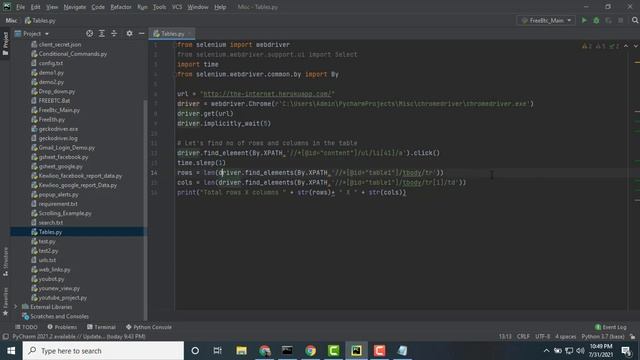 How to Handle HTML Tables in Selenium with Python by Ravi Kumar