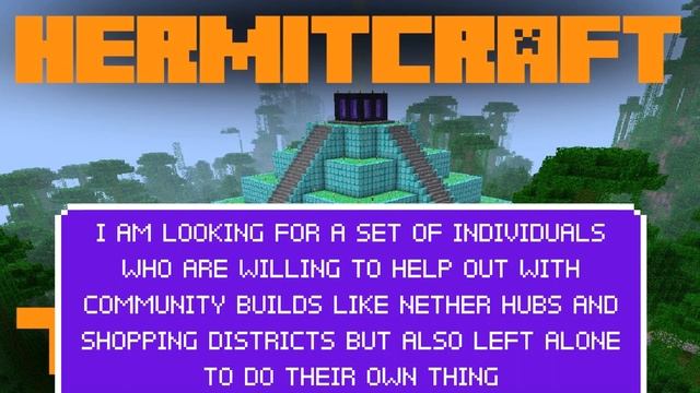 Apply for a Hermitcraft like SMP server for Java edition 1.15.2 смотреть онлайн