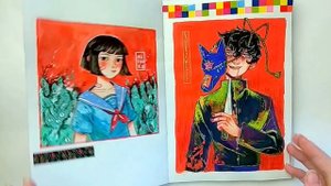 первый скетчбук 2018 и артблок | sketchbook tour