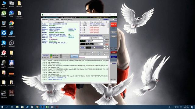Как проверить жесткий диск на наличие ошибок . Лечение при помощи Victoria и Crystal Disk info смотреть онлайн