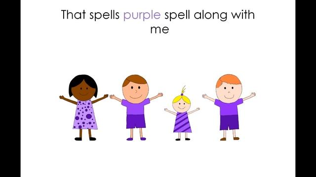 Color Songs - Let's Spell Purple смотреть онлайн