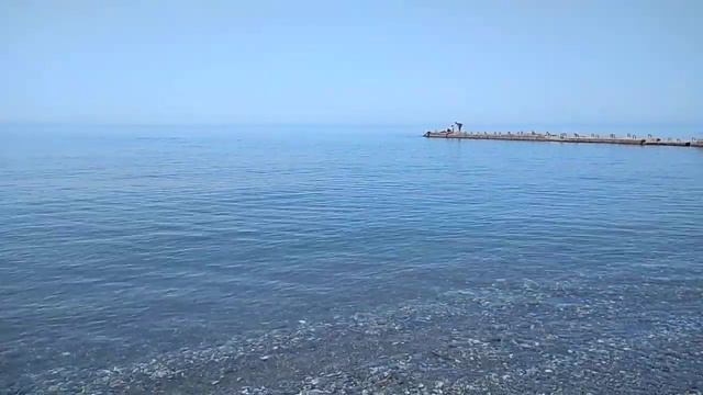 Пляж в посёлке Головинка. Погода у моря. смотреть онлайн