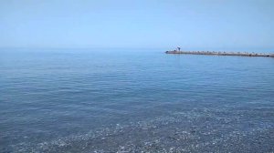 Пляж в посёлке Головинка. Погода у моря.