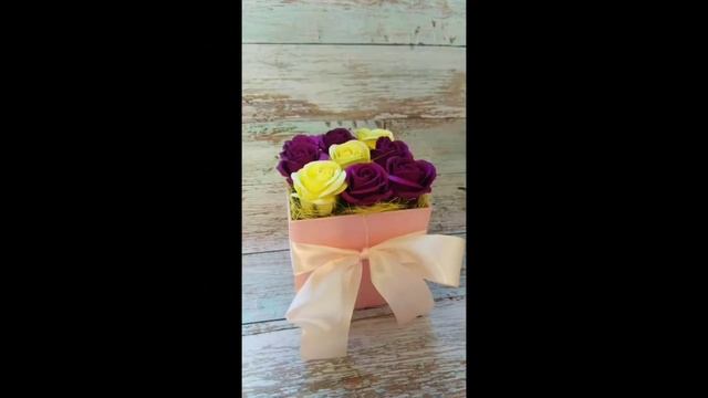 Букет из мыльных роз - подарок для любимых!