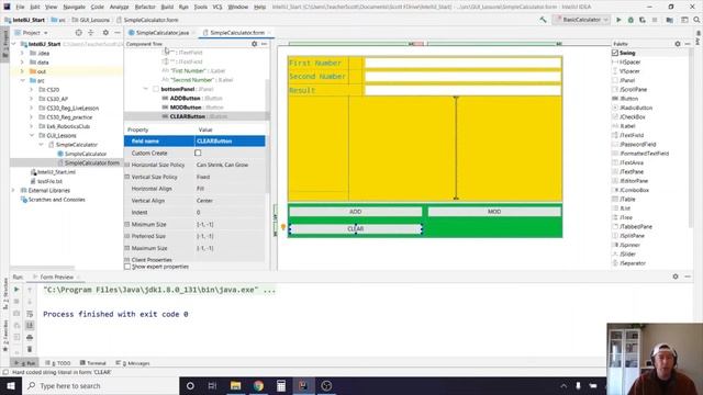 Java GUI Lesson 3 - IntelliJ Swing UI Designer
