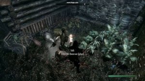 Skyrim - Steadfast Dwarven Sphere crushes a chicken