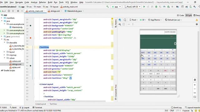 E1 How to create Scientific Calculator in Java using Android Studio смотреть онлайн