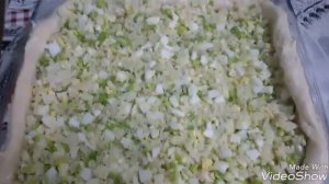 Пирог с рисом и яйцом! Легко и вкусно!