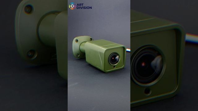 Покраска ip видеокамеры Sunell оттенок 6003 палитры RAL