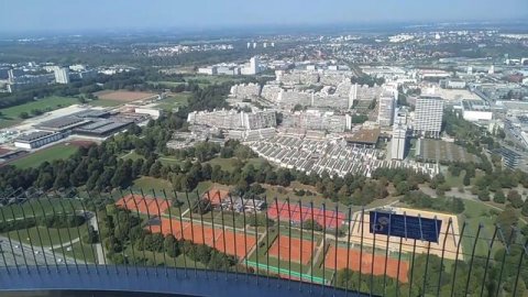 Прогулка в Олимпийском парке Мюнхена (Бавария, Германия; Munich, Bavaria, Germany; München, Bayern)