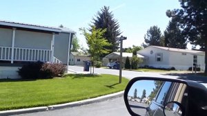 США. Мобил Хоум..MobileHome, Домики на колёсах, чистота и порядок..Spokane.
