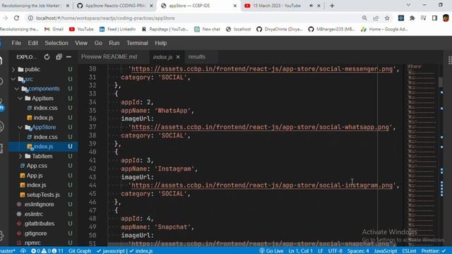 App Store | Coding Practice 13 | REACT JS | NxtWave | CCBP 4.0