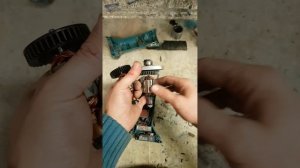 Repair a Makita DGA452 grinder with a motor problem.