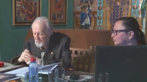 Лекция реставратора А.Н. Овчинникова об особенностях псковской фресковой живописи.