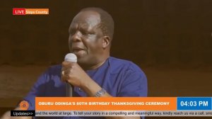 LIVE🔴 Thanks Giving Ceremony For Siaya Senator Dr Oburu Odinga