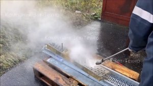 Очистка строительной опалубки гидродинамическим АВД Посейдон 500 бар с нагревом воды, без абразива