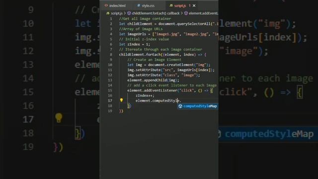 Stacked Photo Carousel | HTML, CSS & JavaScript #webdevelopment #coding #code #htmlcssjavascript