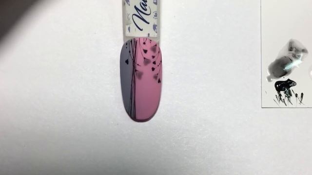 Дизайн с сердечками. Сердечки на ногтях. Nail tutorial смотреть онлайн